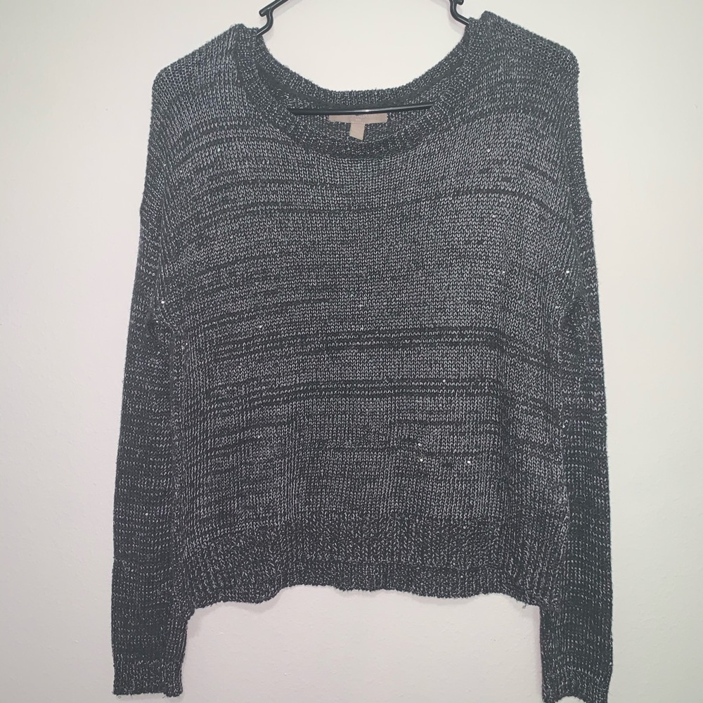 • Banana Republic • Sequin Grey Sweater